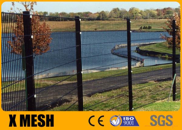 Weld Panels Anti Climb Mesh Fence Pvc Powder Spray Coated For Commercial