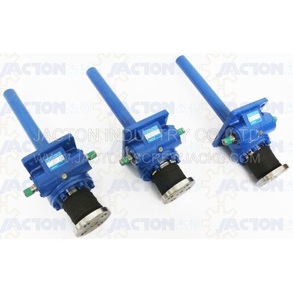 150 KN Mechanical Worm Gear Screw Jack Trapezoidal lifting Screw 55MM Height Adjustment