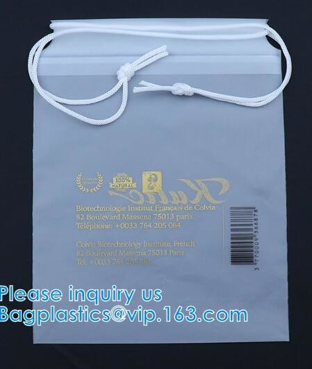 Biodegradable Drawstring Laundry Bag With Printing,Logo Printed Poly Drawstring