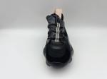 Black Ladies High Top Basketball Shoes Slip Resistant ODM / OEM