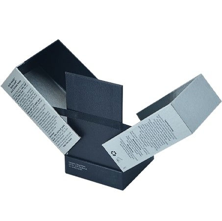 Vertical Unique Double Door Magnetic Closure Gift Box CMYK Paper Rigid Wine Gift Box