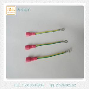 Wholesale High quality wire harness UL1015# yellow note green+3.2 round end +250 insulation end from china suppliers