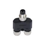 4pins Circular M8 Waterproof Connector Male Y Type Splitter Assembly Straight