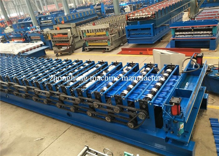 0.8~1.2mm Thickness Trapezoidal IBR Metal Sheet Roof Roll Forming Machine With CE