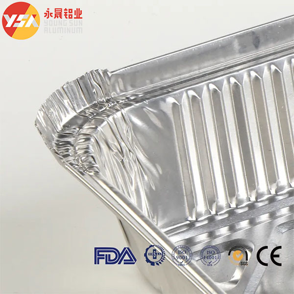8389 Aluminum Container 210*140*38mm Serving Trays 800ml 1000 Pieces