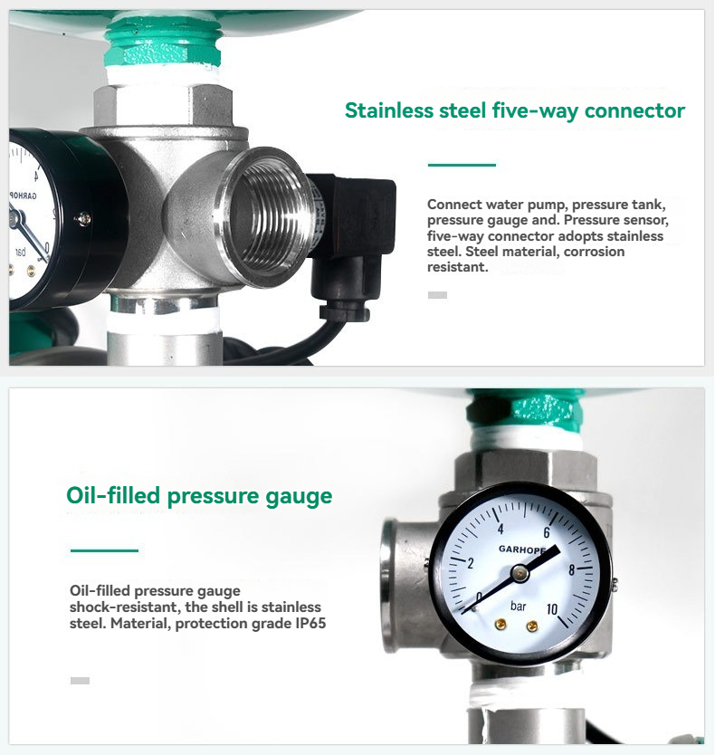 High Pressure SS Multi Stage Booster Water Pump Horizontal Centrifugal
