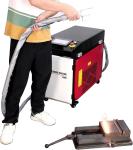 Non-contact Laser Cleaning Machine for Welds RAYCUS 1500W Portable Wood Stone