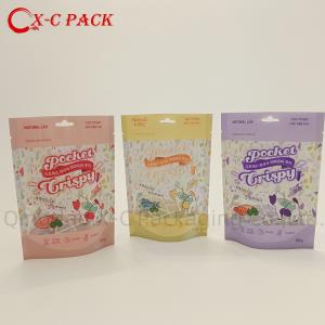 Wholesale Recyclable plastic pet food packaging aluminized doypack stand up bag resealed from china suppliers
