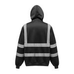 Construction Site Long Sleeve Plus Fleece Zipper Reflective Hoodie Outdoor