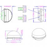 HDPE Material Dome Fresnel Lens, Pir Fresnel Lens,Plastic Fresnel Lens For