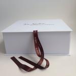 Foldable Rigid Cardboard 1.5mm 900GSM Christmas Gift Box Full White