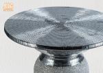 Lightweight Glass Fiberglass Furniture Pedestal Plant Stand Round Corner Table