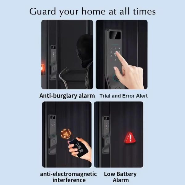 Tuya Smart Door Lock D7 with Fingerprint & App Control for 40-90MM Doors