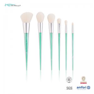 China 6pcs Crystal Makeup Brushes Set Soft Bristles Professional Makeup Brush Kit on sale