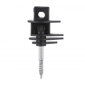 Wholesale Wood Screw Insulator Black Electric Fencing Wood Post Insulator Screw-In Ring Insulator from china suppliers
