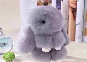 Wholesale 100% Handmade Handbag Bunny Fluffy Keychain Christmas Gift With Customized Color from china suppliers