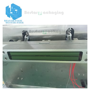 Automatic packaging machine with multi-heads weigher, labeling machine, checkweigher, and turntable BSTV-450AZ