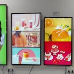 Super slim 20mm & 10mm bezel high bright 27" inch monitor LED LCD advertising