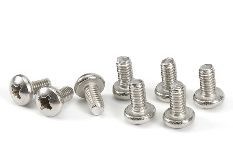 Stainless Steel Pan Head Phillips Screws DIN7985 Stainless Steel Cross Recessed Pan Head Screws