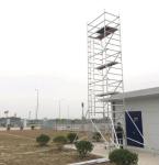 Silver Color Aluminum Mobile Scaffolding Tower For Construction / Decoration