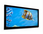 92" Fixed projector Screen For Home Cinema , Flexible White / Grey Fabric