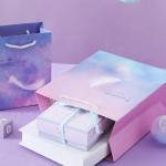 Rectangle 14*7*15cm Recycled Paper Gift Bags For Clothes
