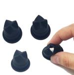 Medical Black Silicone Rubber Duckbill Valve One Way Cross Valve