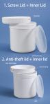 300ml 10oz HDPE Plastic Jar for Household Cooking Sauce Powder Storage Screw and