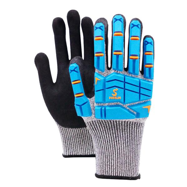 Impact Resistant Safety Work Gloves Tpr Protection Enhanced Grip For Heavy-Duty
