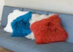 Mongolian Real Fur Decorative Cushion Cover Pillow Case for Living Room Bedroom
