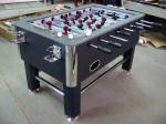 Standard Soccer Game Table PVC Lamination With Leather Top Rail Steel Leg