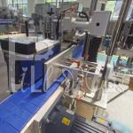 SUS304 40m/Min Flat Bottle Labeling Machine , Square Bottle Label Applicator