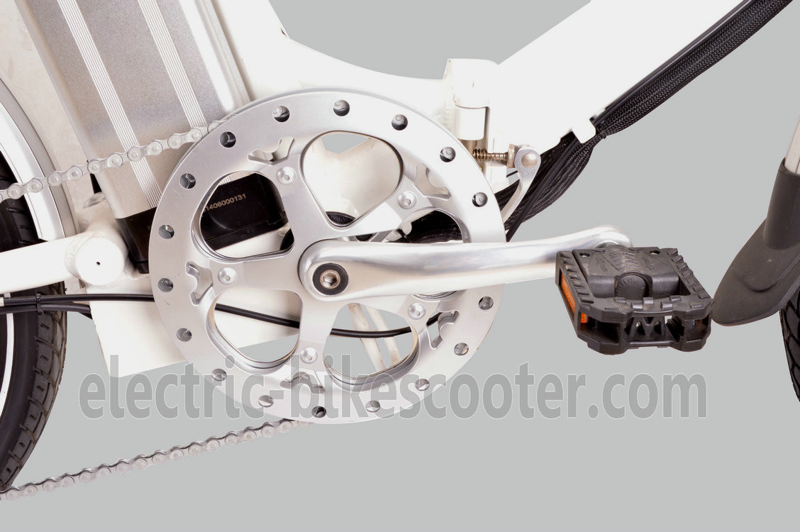 Full Size Electric Folding Bike For Adults , Lightweight Folding Ebikes 21.5kgs