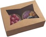 Clear Lid Cookie Auto Popup Bakery Kraft Cardboard Box