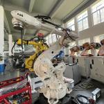 Used Industrial ABB Wooden Edge Milling Robot Grinding Machine ABB6640-130 3.2