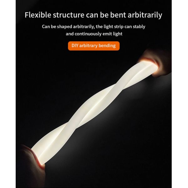 Circular Silicone Neon LED Strip Lights IP67 Waterproof 360 Degree Flex Neon Light Profile