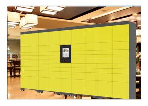 Wholesale 24 House Self Service Luggage Lockers Deposit Smart Keys Lockers With 22 Inch Touch Screen from china suppliers