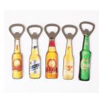 Custom Cheap Promotion Gift Beer Brand Bottle Shape Beer Bottle Opener Fridge
