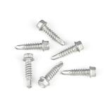 SS304 SS410 Bi-Metal Hexagon Flange Fastenal 6.3*25 Self Drilling Screw for Seat
