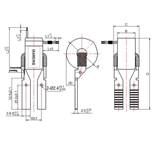 DC Immunity Miniature Single Phase Busbar Type Current Transformer