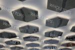 Hexagonal Decorative 1100 Aluminum Ceiling Panel For Deluxe Commercial Center