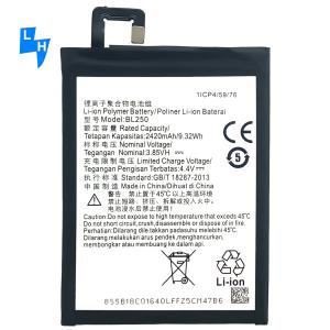 Wholesale BL250 Battery for Lenovo Vibe S1/S1C50/S1A40 2420mAh High Capacity and Long-Lasting from china suppliers