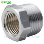 TOBO Brass Pipe Fitting 1/2" Male X 1/2" Female NPT Brass Reducer Hex Reducing