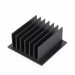 Electrophoresis Extruded Aluminum Heatsink Black Anodized Aluminum Extrusion