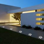 Outdoor Warning Led Solar Driveway Dock Lights Solar Step Lamps For Sidewalk