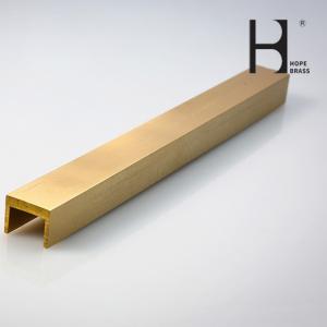 Custom Designed Perfectly Structural U Shape Channel Brass profiles