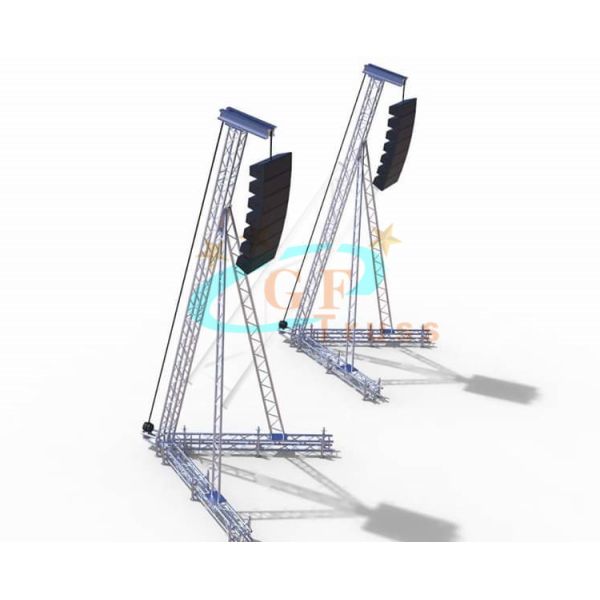 Heavy Duty Line Array Speaker Truss Stand 20m/Sec Max Windspeed