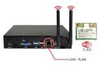 Black Mini Desktop PCs Intel Core i5-7200U i5-7300U VGA+HDMI Fan cooling