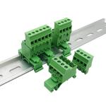 5.08mm / 0.2" Pitch Pluggable Screw Terminal Blocks Din Rail Mounting 300V 10A