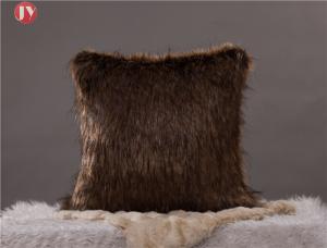 Wholesale Luxury Faux Fur Throw Pillow Cover Deluxe Decorative Plush Pillow Case Cushion Coverfor Sofa Bedroom Car 18 x 18 Inch from china suppliers